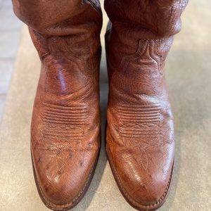 Tecovas Jasper Smooth Ostrich Boots & Belt